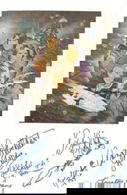 Battlestar Galactica signed 11x17 print with cast