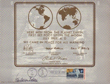 Werner Von Braun rare signed Apollo item