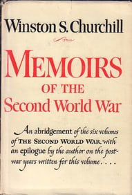 Winston Churchill signed book