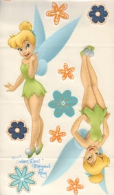 Tinkerbell signed sticker sheet