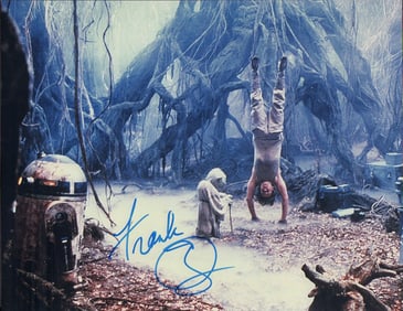 Frank Oz signed Yoda photograph