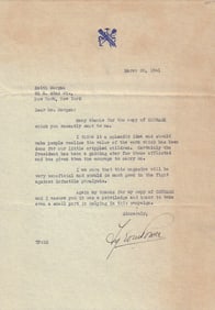 Tyrone Power signed letter