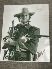 Clint Eastwood signed 11x14 photograph