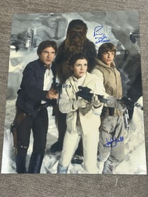 Star Wars signed partial cast photograph