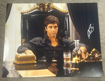 Al Pacino Scarface signed 16x20 photograph