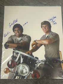 Chips cast signed 16x20 photograph