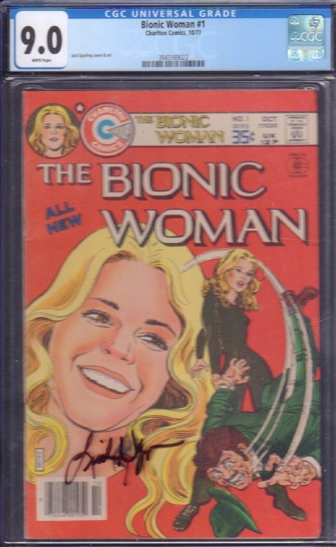 Bionic Woman comic book number one signed (1 of 1)
