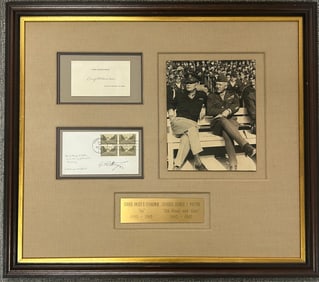 Eisenhower AND Patton framed