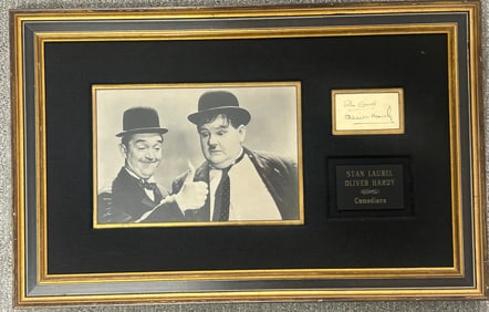 Laurel and Hardy signatures framed