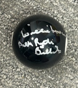 Willie Mosconi signed 8 ball
