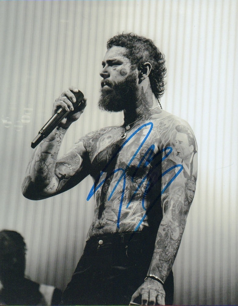 Post Malone signed photograph (1 of 1)