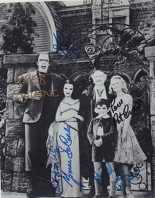 Munsters rare signed cast photograph