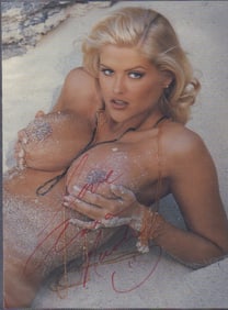 Nude Anna Nicole Smith signed photograph