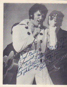 Elvis Presley signed photograph