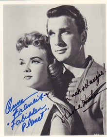 Forbidden Planet cast signed photograph