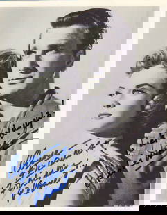 Forbidden Planet cast signed photograph: A wonderful signed 8x10 by Anne Francis and Leslie Neilsen she has added Forbidden Planet even ! This item comes with a fully illustrated serial numbered letter of authenticity guaranteeing its