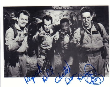 Dan Aykroyd signed Ghostbusters photograph