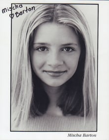 Mischa Barton VINTAGE signed photograph