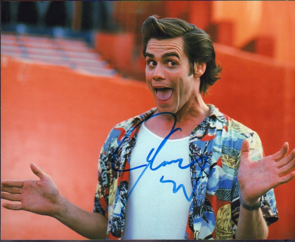 Jim Carrey signed photograph (1 of 1)