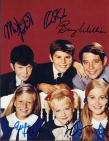 Brady Bunch signed cast photograph