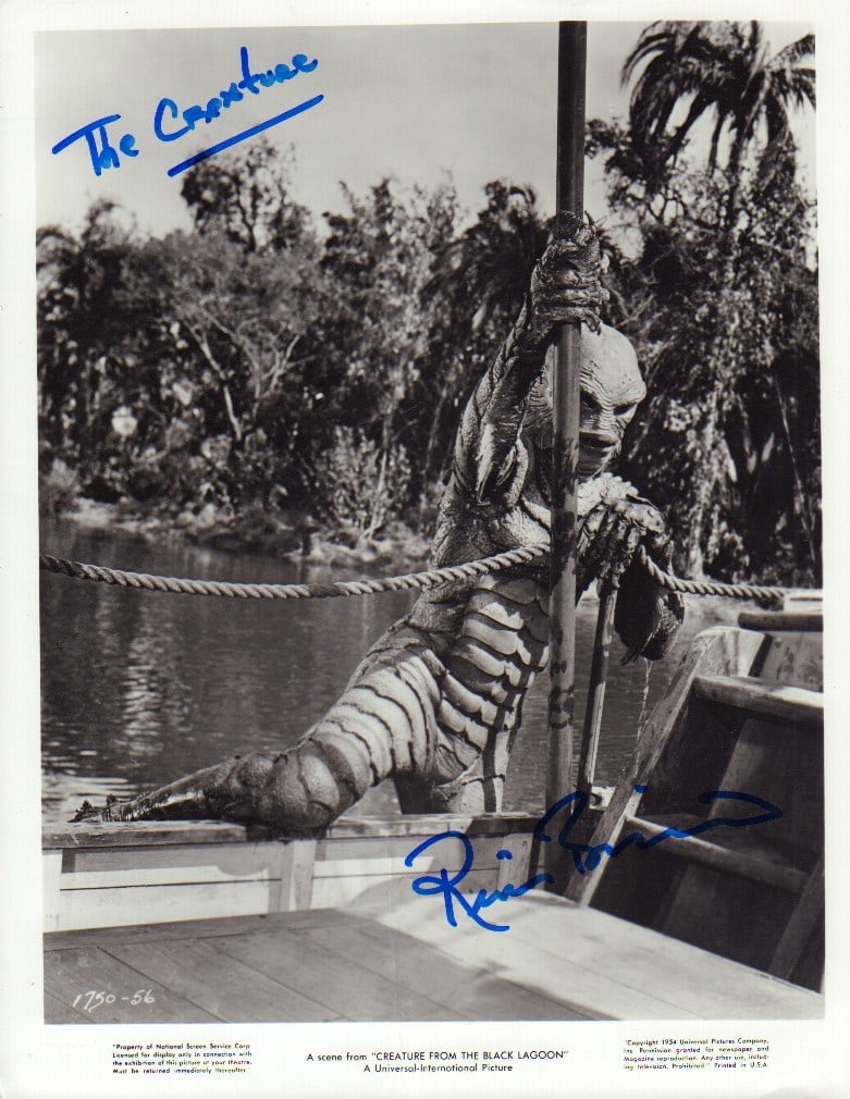 Creature from the Black Lagoon signed photograph (1 of 1)