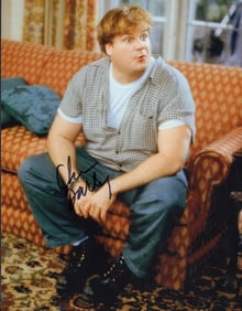 Chris Farley signed photograph