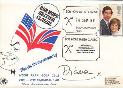 Princess Diana signed FDC