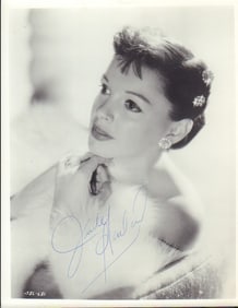 Judy Garland signed photograph