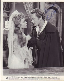 Errol Flynn signed photograph