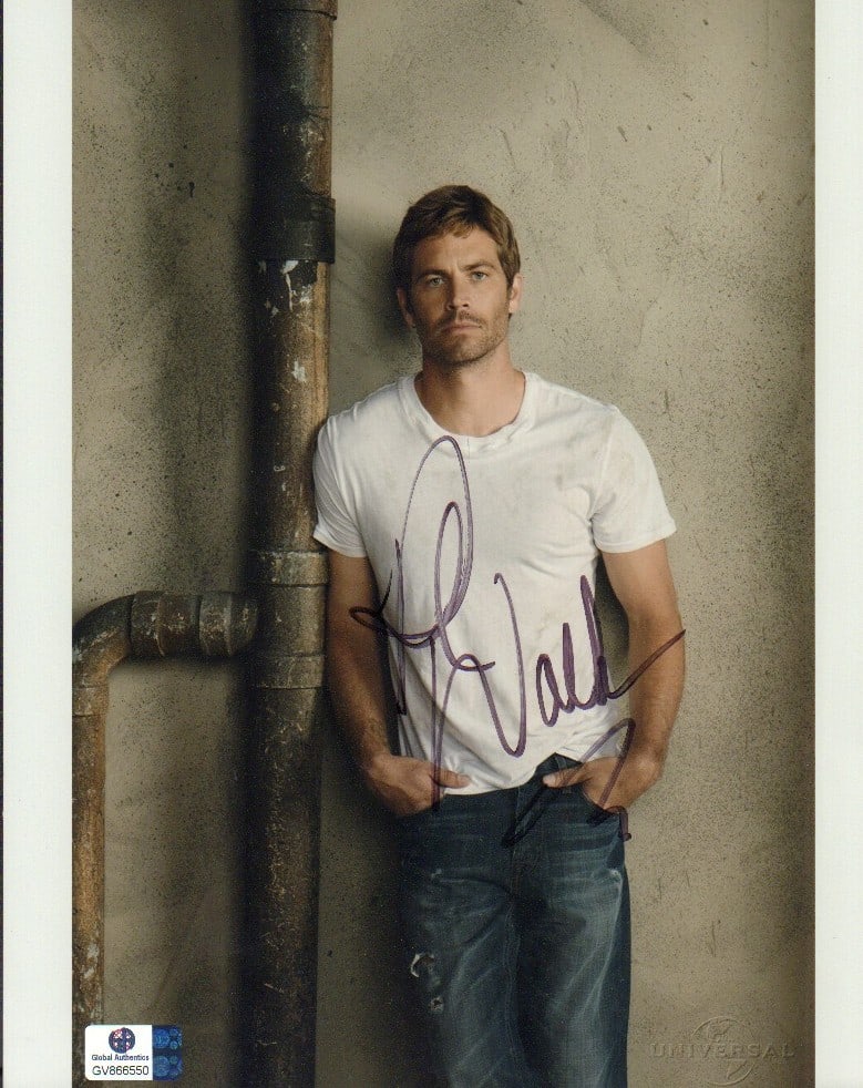 Paul Walker signed photograph (1 of 1)