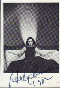 Hedy Lamarr signed photograph