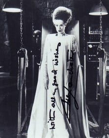 Elsa Lanchester signed photograph