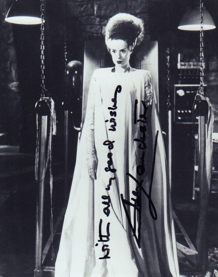 Elsa Lanchester signed photograph (1 of 1)