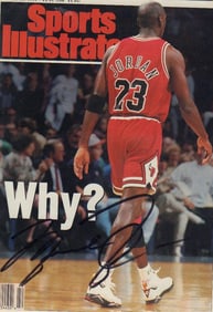Michael Jordan signed Sports Illustrated