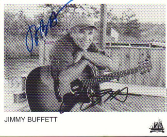Jimmy Buffett signed photograph