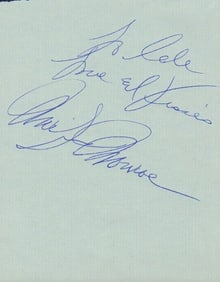Marilyn Monroe signature
