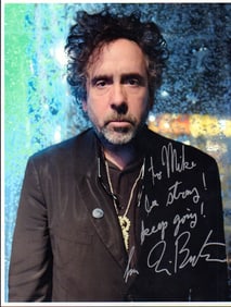 Tim Burton rare signed photograph