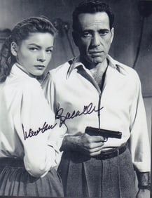 Lauren Bacall signed photograph