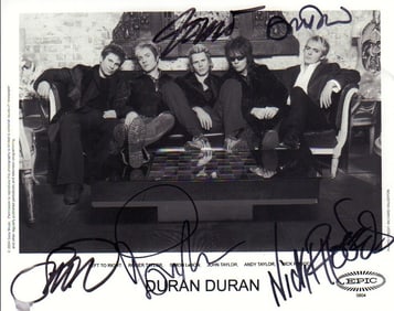 Duran Duran signed photograph
