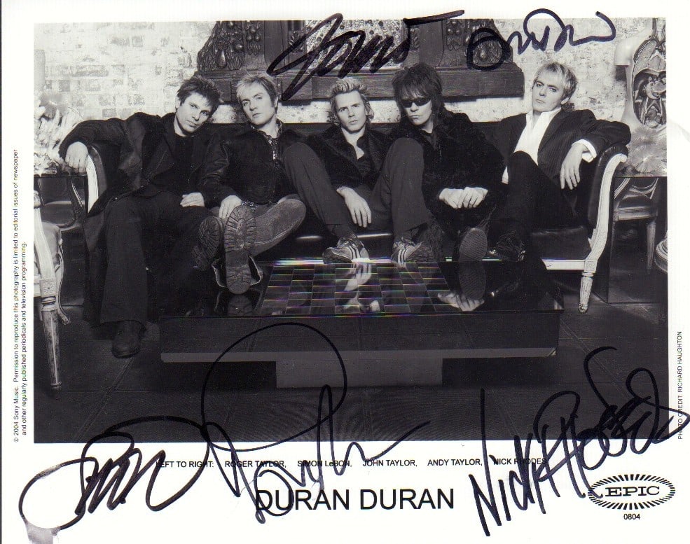 Duran Duran signed photograph (1 of 1)