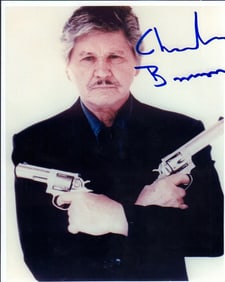 Charles Bronson signed photograph