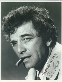 Peter Falk signed Columbo photograph