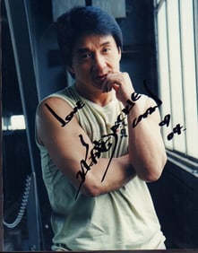 Jackie Chan signed photograph
