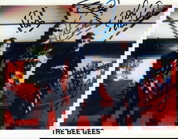 Bee Gees signed photograph