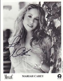 Mariah Carey signed photograph