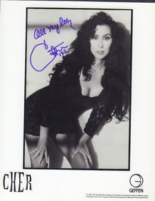CHER signed vintage photograph