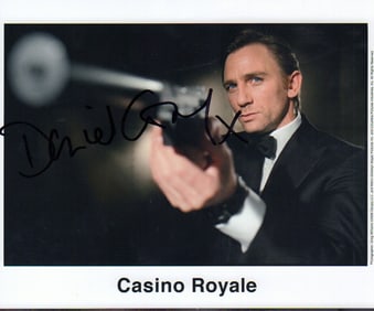 Daniel Craig signed photograph