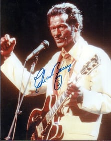 Chuck Berry signed photograph