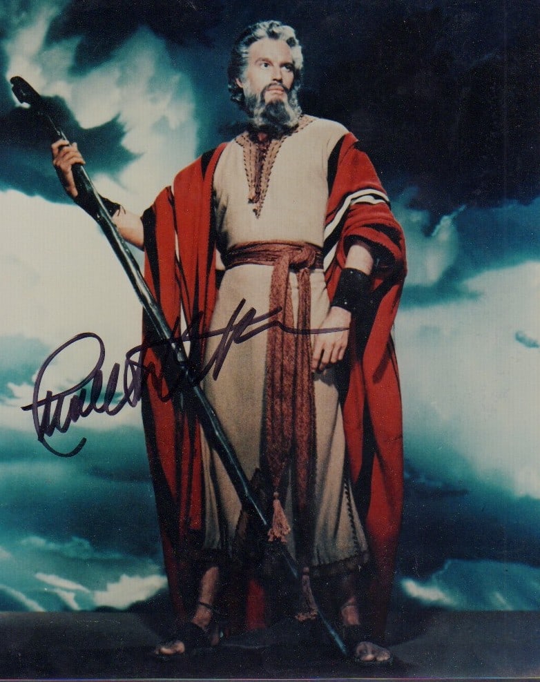 Charleton Heston signed photograph (1 of 1)
