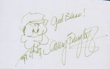 Gary Burghoff MASH signed sketch